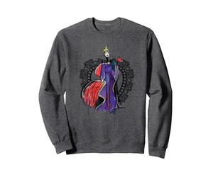 Villains Maleficent Sketch Sweatshirt, Unisexe pour adultes, Chiné Foncé, M