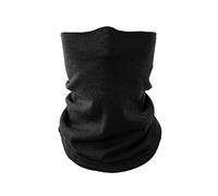 Villand Cache-cou 100% laine mérinos pour hommes et femmes, cache-cou double couche sans couture pour sports d'hiver avec coffret cadeau, Noir, taille unique