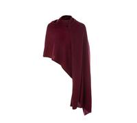 Villand Châle tricoté 100 % pur cachemire pour femme - Étole pashmina extra large et légère avec boîte cadeau, rouge vin, taille unique