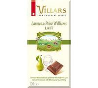 VILLARS - Chocolat au lait, eau-de-vie de Poire du Valais Villars - 100 g - Surgelé