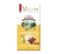 VILLARS - Chocolat au lait, eau-de-vie de Poire du Valais Villars - 100 g - Surgelé