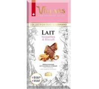 Villars - La tablette 180g - Pur chocolat Suisse Lait Noisettes & Biscuit