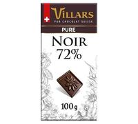 VILLARS | Tablette Chocolat Noir Dégustation 100G | Lot De (3) | livraison offerte