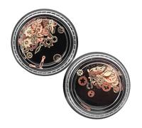 VILLCASE 1 Ensemble Breloques Pour Ongles En Alliage Punk Décorations Pour Ongles En Forme D'Engrenage Steampunk Breloques Pour Ongles Accessoires Pour Ongles À Faire 2 pièces