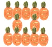 VILLCASE 1 Jeu Accessoires Feutre Carottes pour DIY Décorations De Pâques Et Broches Amusantes Artisanat 12 Pièces