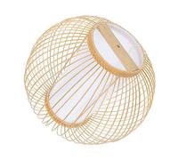 VILLCASE 1 Pièce Couverture De Lustre En Bambou Abat-jour Lanterne Suspendue Tressée En Rotin Chambre à Coucher Lumière En Rotin Lampe En Osier Décoration Intérieure Lanternes Tissé Kaki