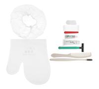 VILLCASE 1 Set Kit Hygiène Hôtel Brosse à Dents Jetable et Trousse de Toilette Légère en Coton et Abs pour Voyage D'affaires ou Maison Couleur Aléatoire