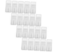 VILLCASE 10 ensembles Transparent Lock Buckle Mini Hinge Hasp For Cabinets And Boxes Anti-wear Staple Gate Latch Easy To Install Safety Buckle Accessories