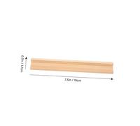 VILLCASE 10 pièces Bases Bois pour Lettres Anglaises Support Simple Pin Naturel pour Décoration DIY Présentoir Alphabet Éducatif pour Garçon Fille