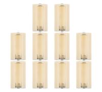 VILLCASE 10 Pièces Boîtier Adaptateur Piles AA pour Conversion Pile d Support en Série Convertisseur Rechargeable pour Jouets Lampe Torche et Usage d'urgence