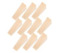 VILLCASE 10 Pièces Cale en Bois Butée De Porte Faite à La Main Arrêt D'alarme De Porte Arrêt De Porte Bloqueur De Porte Butées De Porte Triangulaires Butées De Porte Solides Porte S'arrête