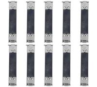 VILLCASE 10 Pièces Charnières Métalliques Flexibles pour Sac à Main Lot de Fermoirs à Ressort Argentés Accessoires Couture pour Porte-monnaie et Sac DIY