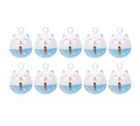 VILLCASE 10 Pièces Cloches pour Chats Bleu en Métal Léger, Accessoires Bricolage Solide, pour Décoration Maison et Créations Artisanales