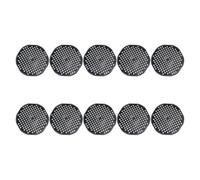 VILLCASE 10 Pièces Coussins en Plastique de Bol pour Pot de Fleurs Noir, Texture Robuste et Légère, Tapis en Maille pour Drainage, Accessoire pour Jardin