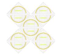 VILLCASE 10 Pièces Équerre Triangulaire en Plastique Transparent avec Poignée, Outil Multifonction 2-en-1 Portable pour École et Projets à Domicile, pour Garçon et Filles et Ingénieurs
