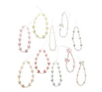 VILLCASE 10 Pièces Lanière Mobile avec Nœud et Pendentif Charm Accessoires Décoratifs pour Femmes et Filles Décoration de