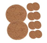 VILLCASE 10 pièces Lot de Tapis Nidification Fibres Végétales Naturelles Antifuie pour Pigeons Perruches Canaris Coussin Absorbant et Réutilisable pour Élevage et Protection Animale