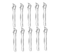 VILLCASE 10 pièces Ouvre-flacons Inox Compact Décapsuleur Ergonomique pour Bouteilles Médicamenteuses et Boissons Léger et Portable Infirmières et Voyages