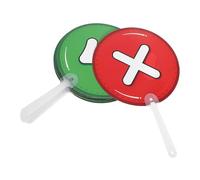 VILLCASE 10 Pièces Pagaies de Vote Plastique Double Face pour Enseignants Outils de Retour Classe pour Évaluation Rapide et Participation Étudiante