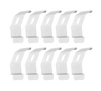 VILLCASE 10 Pièces Supports de Fixation pour Stores Romains 5,2x2cm | Pièces Détachées pour Stores, Installation Rapide, Usage Hôtels et Maisons, Finition Argenté