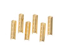 VILLCASE 100 Pièces Embouts de Lacets Métalliques en Cuivre, Accessoires Robustes pour Chaussures, Préviennent L'effilochage et Assurent une Fixation Solide