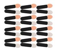 VILLCASE 100pièces Applicateurs Mini Fard à Paupières Bâtonnets Pinceau Plat Noir Seule Face Outil de Maquillage Polyvalent pour Retouches Cosmétiques