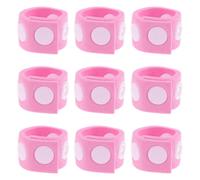 VILLCASE 10pcs Extensions de Bonnets Garçon et Filles Sangle de Réglage Robuste, Couverture Étendue, en Silicone Doux Rose, Accessoires Pratiques pour Bébé