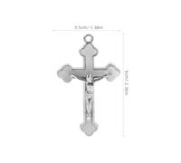 VILLCASE 10pièces Pendentif Breloque Croix Jésus Miniature Médaille Religieuse Pendentif Chrétien Pour Création Colliers Bracelets