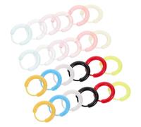 VILLCASE 12 Paires de Boucles d'Oreilles Créoles Rondes en Résine Colorée Légères Boucles d'Oreilles Fantaisie pour Femmes et Étudiantes Accessoires Mode Polyvalents