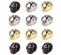 VILLCASE 12 Pièces Boutons de Volume en Métal pour Instruments à Cordes Finition Solide Design, Accessoires Professionnels et Installation Facile pour Guitare Électrique et Basse