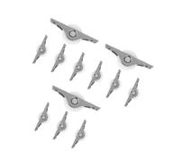 VILLCASE 12 Pièces Lot de Roulettes Métalliques pour Porte Coulissante Darmoire Patin Glisseur pour Meubles Lourds Roues Chariot pour Portes de Placard Coulisse et Stable Usage Intérieur