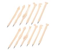 VILLCASE 12 Pièces Stylo à Bille en Abs Forme Os Éléments Halloween, Écriture Fluide et Propre, pour Papeterie D'halloween et Fêtes Plusieurs styles