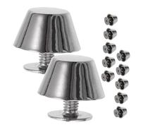 VILLCASE 12 Pièces Vis Décoratifs Métal Lot Clous pour Sac à Main Boucle Conchos De Cuir Accessoire De Sac Soy-même Clous De Fond De