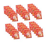 VILLCASE 120 Pièces Enveloppes Rouges Chinoises Carton Cheval Cartoon pour An Chinois Chanceux Papier Résistant pour Fête Printemps