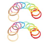 VILLCASE 120 Pièces Loom Bands Refill Pack For Potholder Weaving Elastic And Stretchy Loops For Diy Knitting Kit Beginners Family Crafting