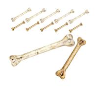 VILLCASE 12pièces Lot de Petits Os Factices Plastique pour Décoration Halloween Breloques Os Décoratifs et Ornement Effrayant pour Loisirs Créatifs