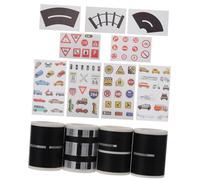 VILLCASE 13 Pièces Route de Circulation Washi Tape Ruban Adhésif Créatif pour Garçon Fille avec Signalisation Routière et Routes Courbes pour Diy et Éducation Au Code