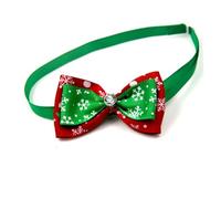 VILLCASE 15 Pièces Nœuds pour Chien Accessoires Décoratifs Ajustables Cravates pour Animal de Compagnie pour Fêtes et Jours Fériés Couleur Aléatoire