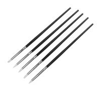 VILLCASE 15 Pièces Stylo de Manucure Noir en Silicone Technologie de Gravure Creuse, Pinceau Liner Facile à Utiliser pour Nail Art et Salons de Beauté