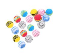 VILLCASE 18 Pcs Balles Silencieuses pour Chiens Jouets à Mâcher EVA et Balles Résistantes pour Chiots Petits Support de Dentition Jeu Calme Intérieur