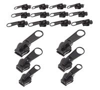VILLCASE 18 Pcs Curseur De Fermeture Éclair Remplacement De La Fermeture Éclair Tirettes De à Kit De Réparation Cuir Tirette De Fermeture Éclair à Plastique Glissière Homme Doudoune