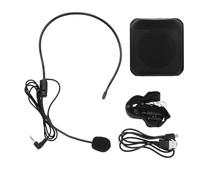 VILLCASE 1ensemble Amplificateur de Voix Portable sans Fil avec Microphone Équipement Compact Multifonction pour Lecture USB Cartes et Enregistrement Facile à Utiliser et Léger