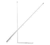 VILLCASE 1ensemble Baguettes de Sourcier Rétractables Acier Inoxydable pour Recherche de Trésors Énergies et Feng Shui Double Tige Étui