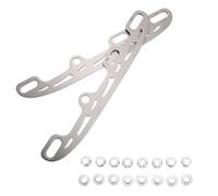 VILLCASE 1ensemble Lames de Rechange Acier Inoxydable pour Patins à roulettes Convertisseur Lames de Hockey sur Glace avec Embouts Accessoires Patinage Artistique