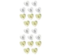 VILLCASE 2 Ensembles Accessoires De Coque De Téléphone Diy De Boucles Autoadhésives Forme De Cœur Or Pour Décoration De Coque De Mobile 10 Pièces * 2