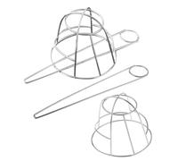 VILLCASE 2 Ensembles Accessoires pour Coiffure Chignon Élégants en Fer Argenté, Cage à Chignon Créative de Nid D'oiseau Bâtonnet, Résistante et Polyvalente pour Tenues Quotidiennes et