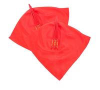 VILLCASE 2 Ensembles Banderoles de Danse Mouchoirs de Danse Rouges en Tissu de Soie et Plastique Mongols pour Garçon et Filles Gymnastique et Spectacles