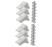 VILLCASE 2 Ensembles Clips De Support pour Étagères De Cabinet Accessoires De Rangement pour Bibliothèques 10 Pièces * 2