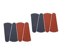 VILLCASE 2 Ensembles Petits Ciseaux De Couture Protecteur De Ciseaux Tondeuses Coupe-ongles Front Peigne Sourcil De Rasoir Trousse À Fil Sécurité Cuir 4 Pièces * 2