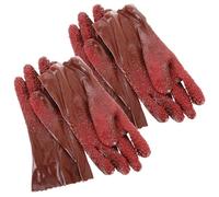 VILLCASE 2 Paires Gants de Plomberie Réutilisables PVC Antidérapants de Gants de Nettoyage de Drainage Outils pour Plombiers et Nettoyage de Piscine Design Flexible et Imperméable